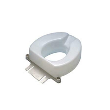 ABLEWARE 2 In. Contoured Tall-Ette Elongated Toilet Seat Ableware-725831002